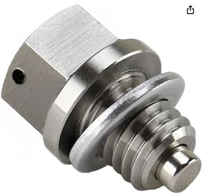 محرك الفولاذ المقاوم للصدأ محرك استنزاف الزيت المغنطيسي يناسب كاواساكي